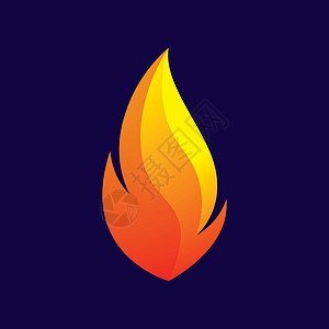 消防标志图片商业篝火火炬活力营火火花力量插图火焰烧伤背景图片