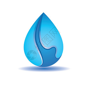 水滴标志图片洗澡商业矿物创造力生态蓝色管道插图公司纯化背景图片