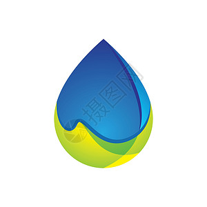 水滴标志图片公司管道生态插图蓝色商业纯化海浪矿物创造力背景图片
