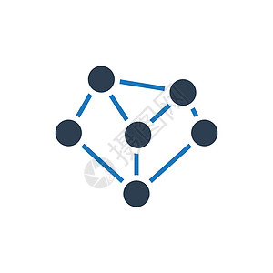 链接构建网络连接图标 精心设计的矢量EPS文件插画