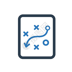 战略规划图标 精心设计的矢量EPS文件战术营销插图背景图片