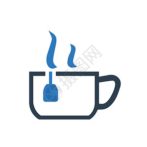 茶与咖啡素材茶歇图标 精心设计的矢量EPS文件插画