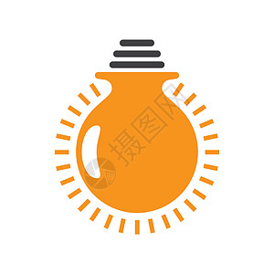 灯泡标志图片创新技术白色插图力量商业活力创造力想像力背景图片