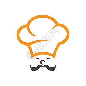 厨师标志图片工作插图厨房食物餐厅商业菜单白色美食烹饪背景图片