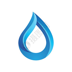水滴标志图片管道生态公司插图商业创造力海浪纯化蓝色洗澡背景图片