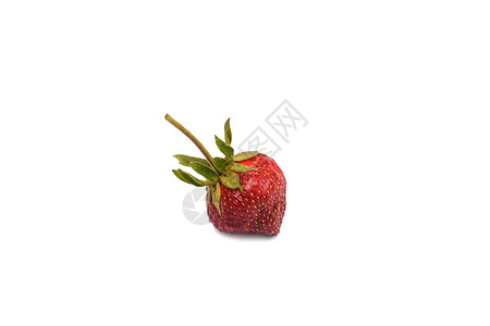 美味的成熟草莓 在白色背景上背景图片