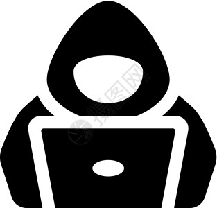 黑客图标插图安全电脑间谍背景图片