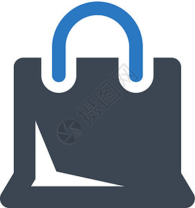 购物袋图标插图电子商务店铺销售背景图片