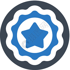 声誉徽章 ico成就质量插图名声背景图片