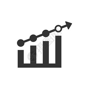 增长报告 ico利润统计图表数据背景图片