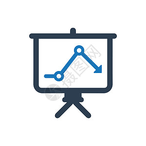 业务分析演示文稿图标背景图片