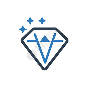 钻石定制钻石图标宝石编码网络开发价格代码插画
