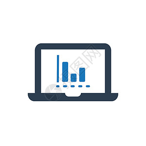 网站分析图标数据统计图表财务报告网络背景图片
