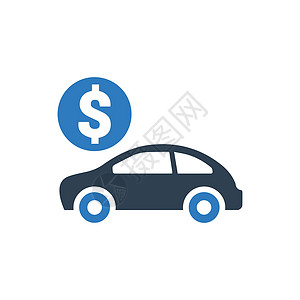 汽车贷款图标金融车辆背景图片