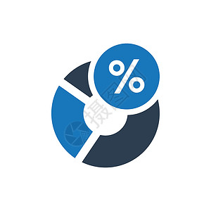 业务报告图标折扣统计商业饼形数据销售背景图片