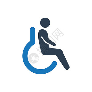 残疾图标背景图片