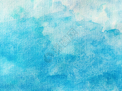 天空水彩素材淡蓝色渐变水彩背景框架插图坡度天空中风手工帆布墨水刷子绘画背景