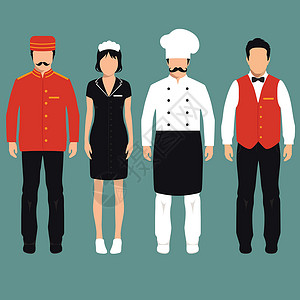 西餐厅厨师酒店服务专业设计图片
