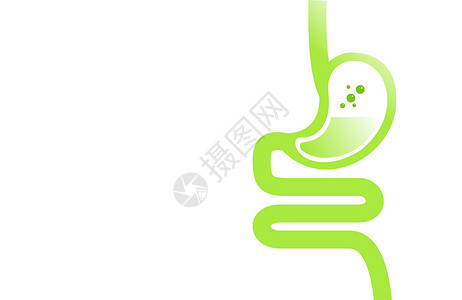 国潮图标胃肠道 肠胃 消化道 胃图标 插图解剖学生理身体食管器官饮食卫生药品生物学消化背景