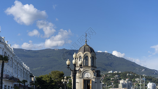 俄罗斯新烈士和忏悔者教堂 雅尔塔纪念馆宗教建筑学旅游旅行历史背景图片