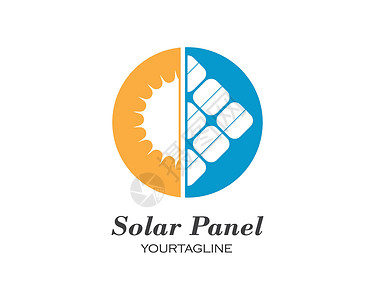 太阳能电池板标志矢量 ico太阳生态细胞商业车站插图阳光等距标识力量背景图片