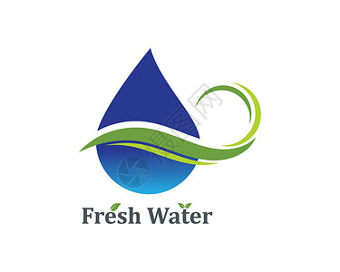 水滴 Logo 模板矢量图设计师教育蓝色叶子公司载体社区液体标识环境背景图片