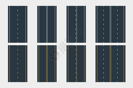 车道线素材机顶盒中的不同道路线设计图片