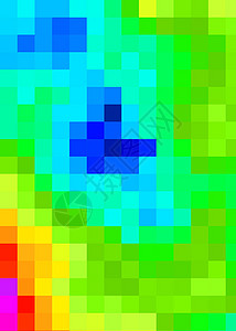 抽象几何彩色像素生成艺术图案数学创造力装饰品计算墙纸正方形插图科学几何学天空背景图片