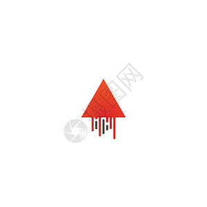 金字塔 三角vecto公司科学三角形卡片丝带插图互联网环形标志蓝色背景图片