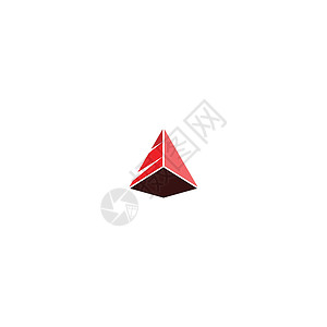 金字塔 三角vecto标识插图身份标志公司蓝色金融三角形丝带科学背景图片