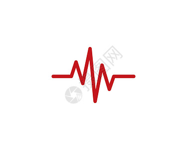 脉冲标志模板 vecto技术医院海浪曲线医疗黑色标识波浪药品商业背景图片