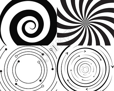 涡圈标志和符号模板圆形标识创造力商业漩涡回收身份中心旋转公司设计图片