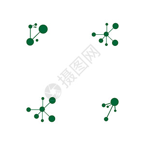 设置分子符号标志模板矢量插图设计生物化学品药店胶原微生物学科学原子生物学药品氨基背景图片