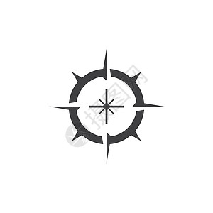 航海家罗盘标志模板矢量符号网络标识导航航海商业星星插图插画