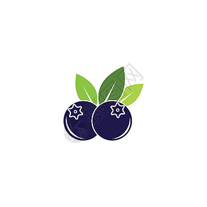 有机蓝莓它制作图案蓝莓标志矢量模板图标食物菜单蓝色标识插图饮食水果覆盆子花园浆果插画