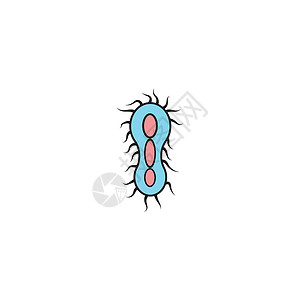 细菌标志模板矢量符号感染病菌生物学营养插图微生物生物微生物学风险标识背景图片