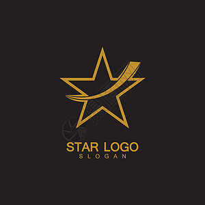 金星矢量具有黑色背景的优雅风格的金星标志矢量精英品牌插图身份商业领导者星星俱乐部成功团体设计图片
