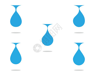 水滴图案它制作图案的水滴徽标模板矢量生态生物创造力矿物商业环境公司蓝色液体插图插画