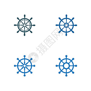 可转向轮船轮转向符号矢量 ico驾驶游艇车轮航海导航航行巡航控制冒险海军插画