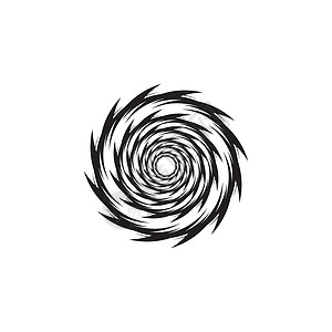 金粉圆圈漩涡漩涡矢量图 ico飓风海浪网络插图艺术螺旋标识品牌空气打扫插画