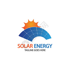 太阳太阳能标志设计模板 太阳能技术标志设计网络力量品牌回收活力生态商业插图圆圈标识背景图片