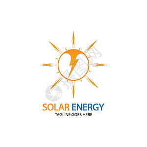 太阳太阳能标志设计模板 太阳能技术标志设计玻璃网络品牌圆圈商业回收活力标识公司力量背景图片