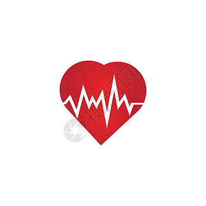 心率图标健康监视器 红色心率 血压矢量 iconheart 欢呼心电图卡通片海浪心脏病学锻炼服务屏幕积分频率情况科学背景图片