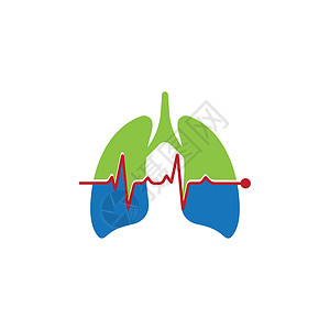 肺矢量图它制作图案的肺图标矢量图测试插图技术商业医疗网络身体医院公司服务插画