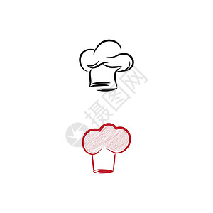 厨师标志模板矢量符号美食炊具标签午餐面包师咖啡店食物工作胡子菜单背景图片
