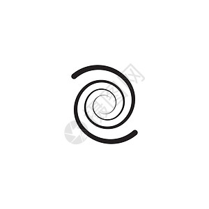 涡 Logo 模板矢量符号标识涡流圆形插图蓝色飓风网络艺术漩涡螺旋背景图片