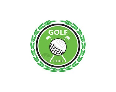 高尔夫标志模板矢量图 ico高尔夫球球童运动课程男人夹子球座玩家插图比赛背景图片
