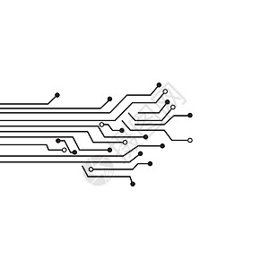 电路标志模板 vecto一体化徽标电子插图网络技术科学商业创造力线条背景图片