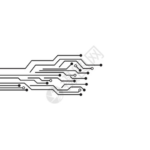 电路标志模板 vecto一体化线条蓝色创造力电子徽标商业科学公司插图背景图片