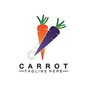 胡萝卜标志矢量图标插画设计模板农业产品生态饮食橙子徽章标签店铺食物菜单背景图片